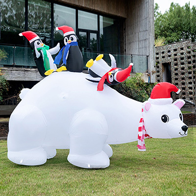 Cartoon big white bear model