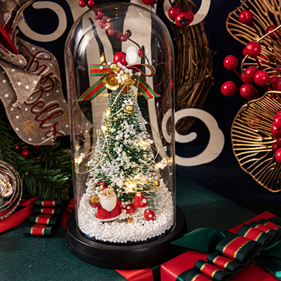 Christmas tree glass cover lamp